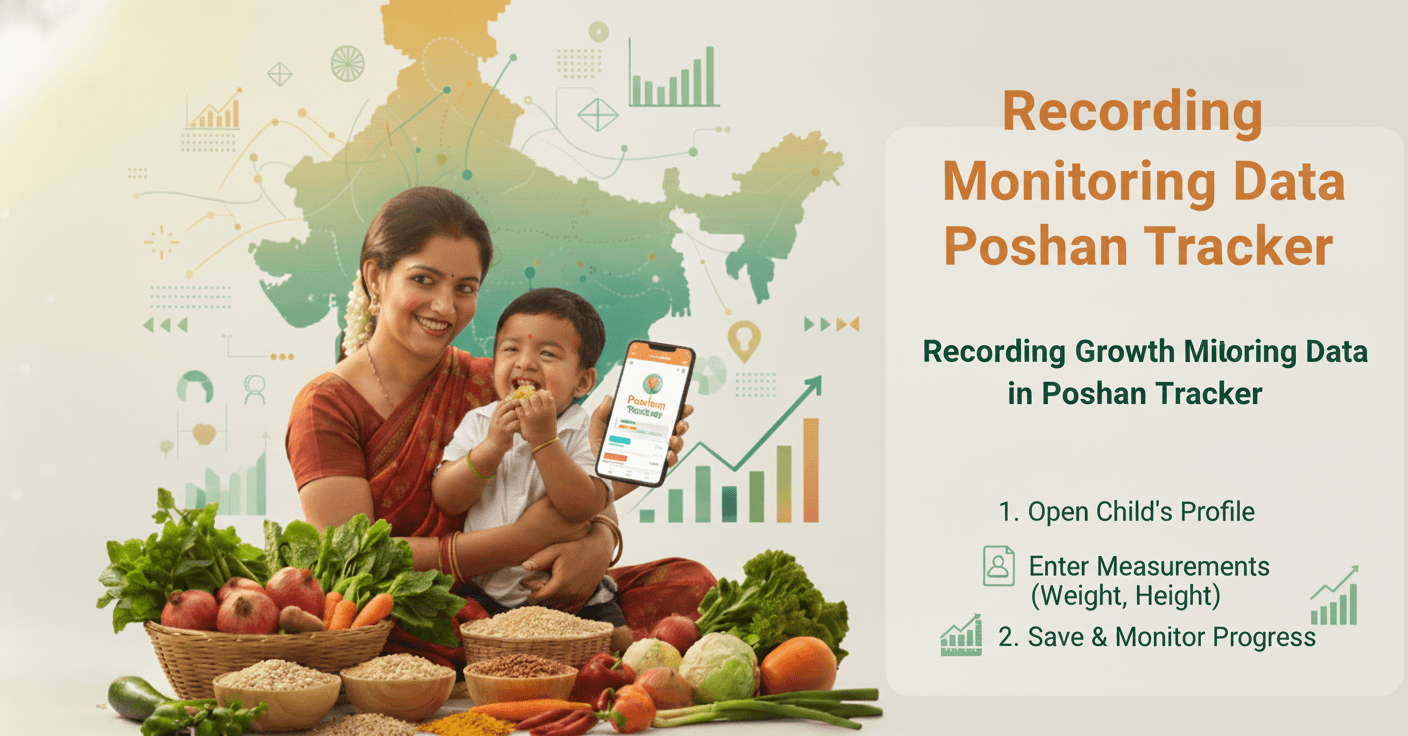 Recording Growth Monitoring Data in Poshan Tracker